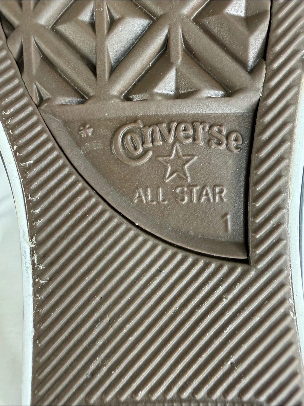 Converse Chuck Taylor All Star Clear See Through Vinyl Sneakers Shoes Size 1
